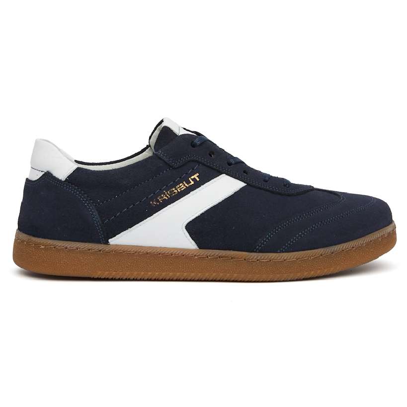 5802-1-9 Кеды муж.замша-кожа-кожа темно-синий-белый